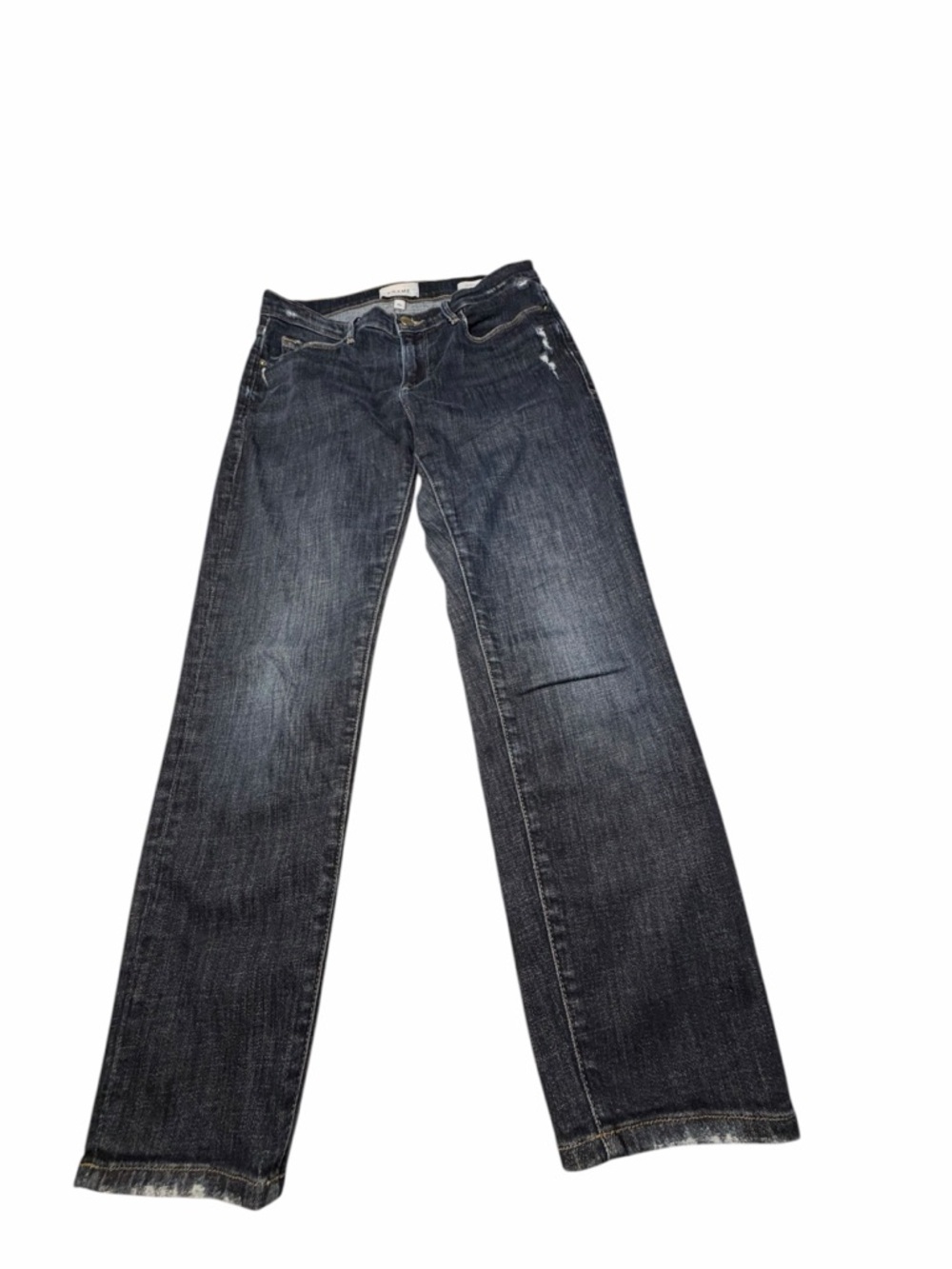 Frame Denim Le Cargon Crop Straight Jeans in Dark Wash Sz 25 - Picture 5 of 12